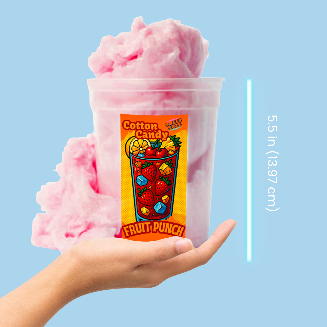 Handmade Fruit Punch Cotton Candy