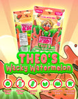 Theo's Wacky Watermelon (55 Pc) Watermelon Sugar Free Gum