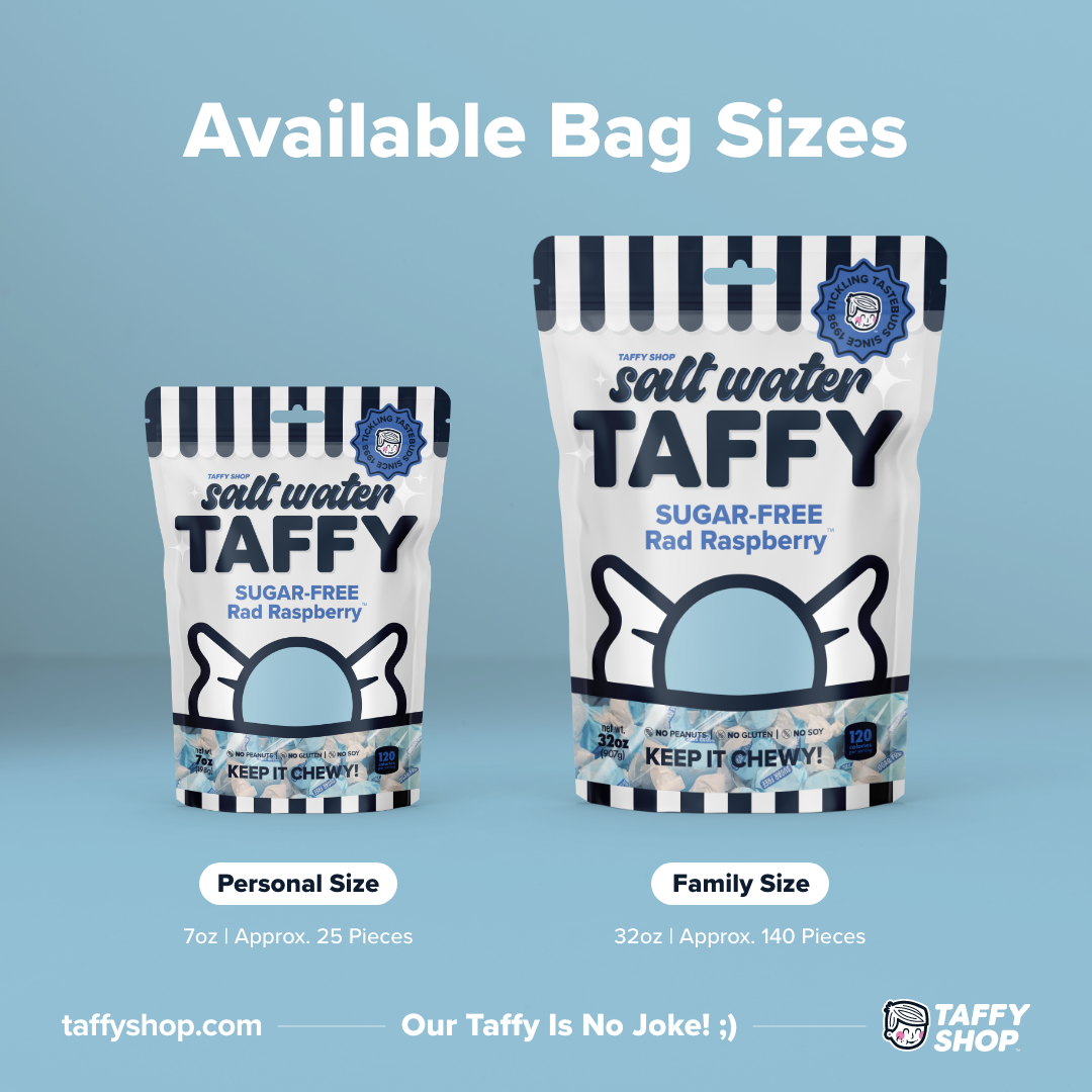 SUGAR-FREE Rad Raspberry™ Taffy 7oz