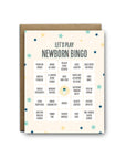 Play Newborn Bingo Card