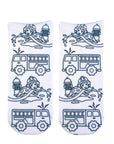 FIRE TRUCK COLORING SOCK