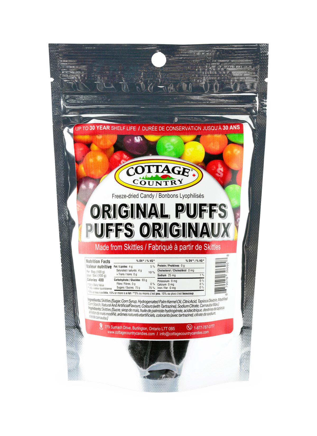 Cottage Country Freeze Dried Original Puffs 100g