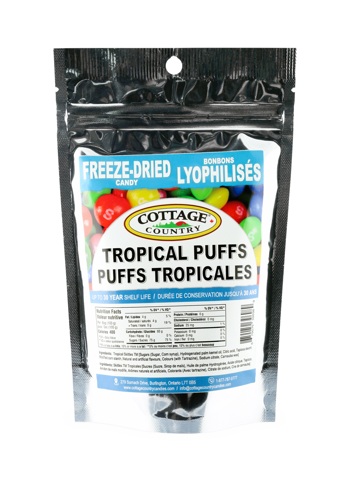 Cottage Country Freeze Dried Tropical Puffs 100g