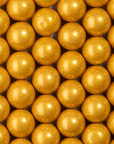 Shimmer Gold 1 inch Round Gumballs [2 LB Bag]
