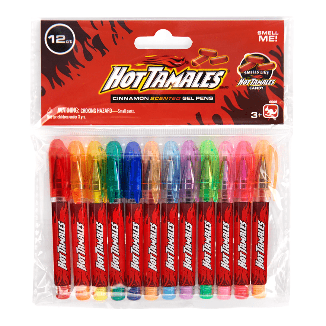 Kangaru Hot Tamales Cinnamon Scented Mini Gel Pens Twelve Pack