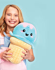 Ice Cream Cone Vanilla Scented Embossed Plush
