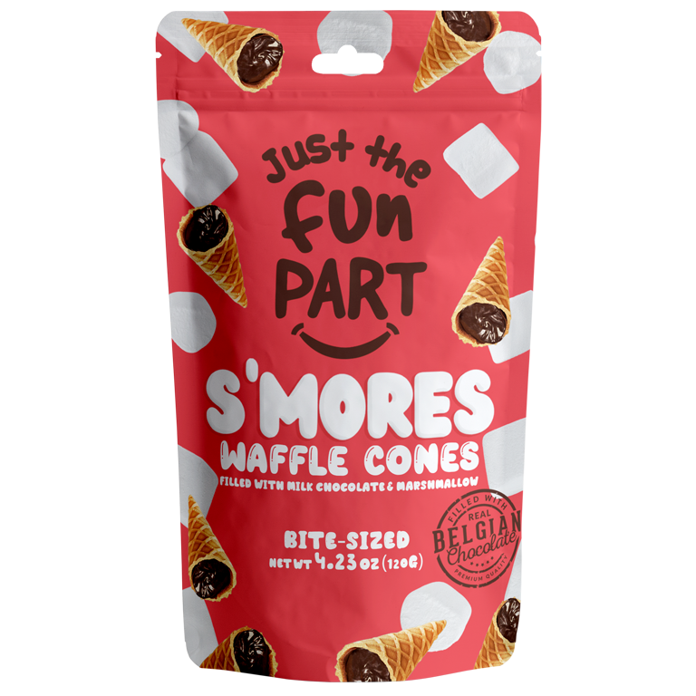 Waffle Cones filled with marshmallow &amp; milk chocolate 120g