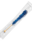 Navy Blue Rock Candy Sugar Sticks - Blueberry Flavor [12 Count]