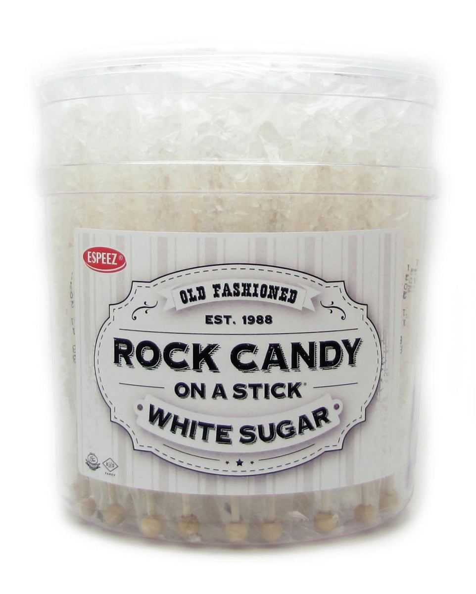 Rock Candy Sticks White Sugar, 0.8oz [1 Stick]