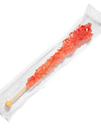 Red Rock Candy Sugar Sticks - Strawberry Flavor [12 Count]
