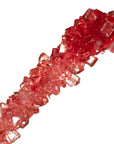 Red Rock Candy Sugar Sticks - Strawberry Flavor [12 Count]