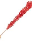 Red Rock Candy Sugar Sticks - Strawberry Flavor [12 Count]