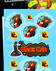 Race Car Scratch-N Sniff Sticker