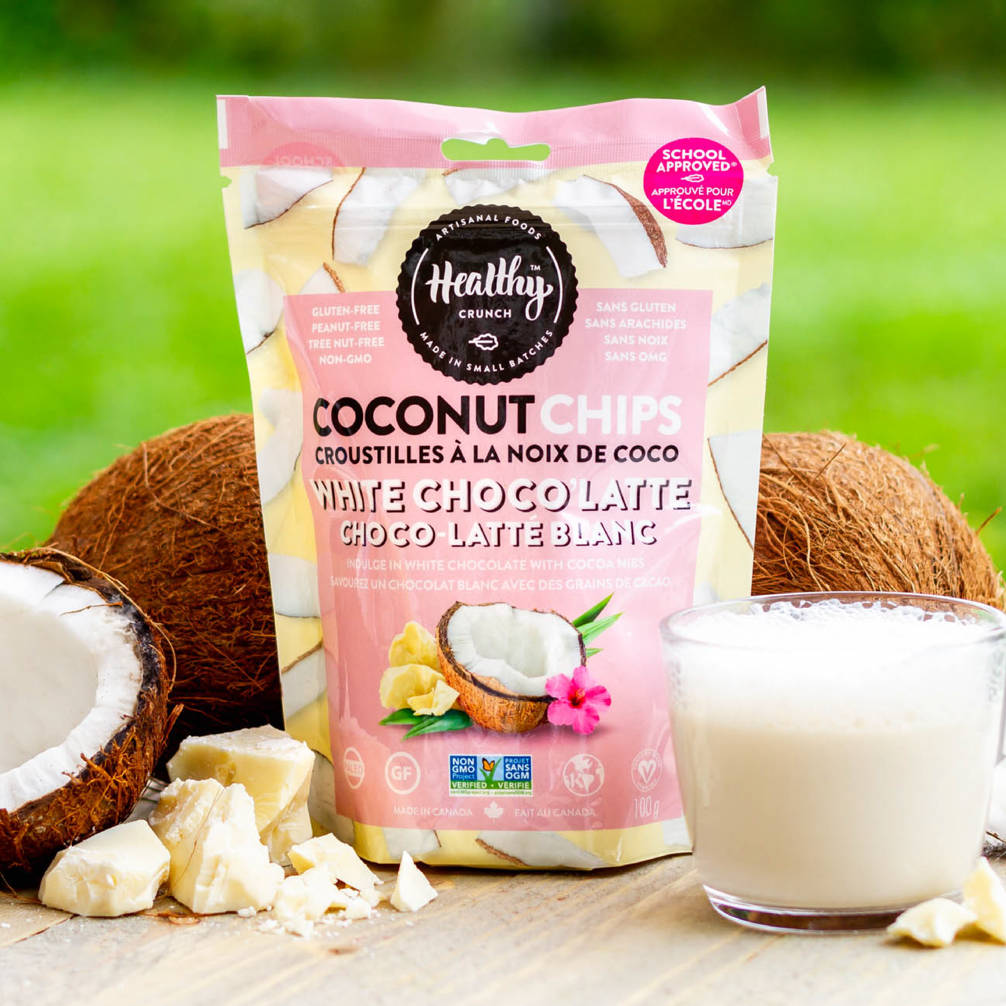 White Choco'Latte Coconut Chips 100g