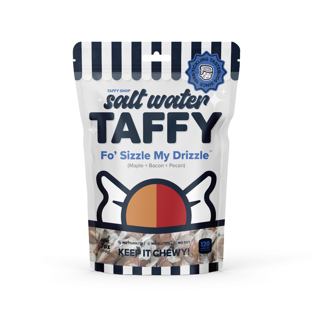 Fo' Sizzle My Drizzle™ Taffy (Maple+Bacon+Pecan): Personal (7oz)