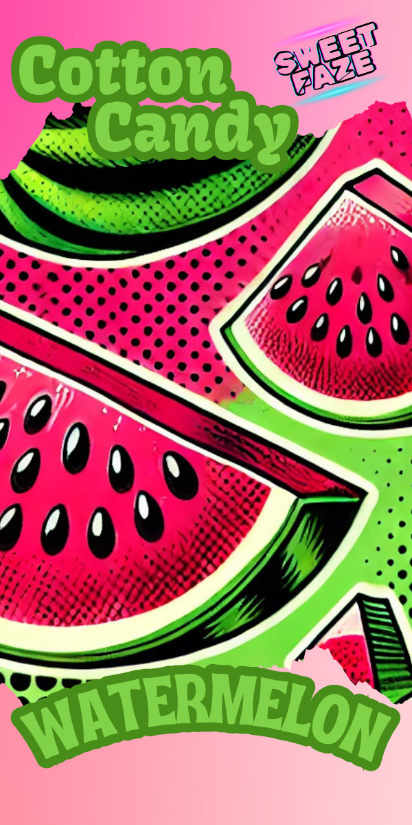 Handmade Watermelon Cotton Candy