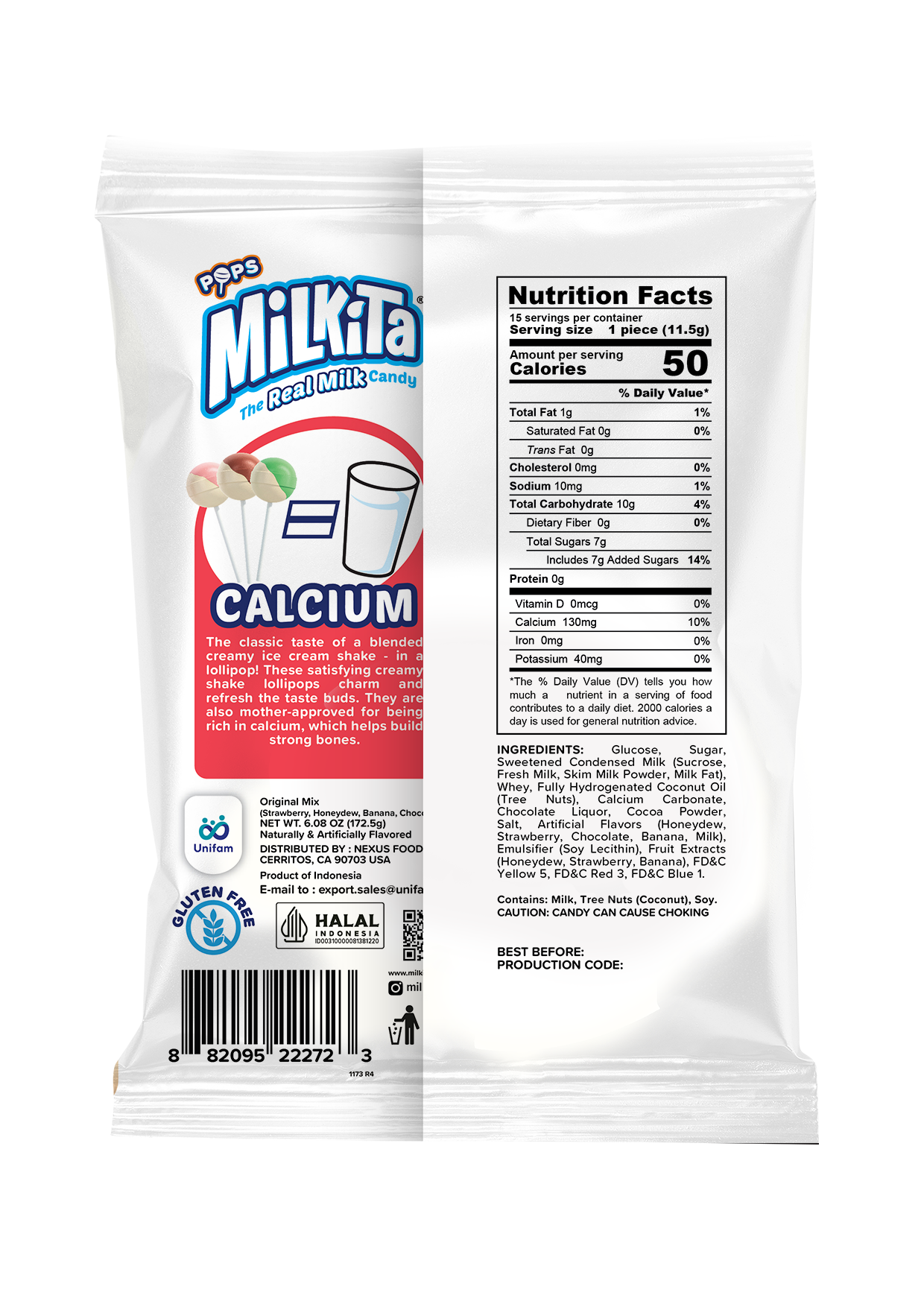 Milkita The Real Milk Lollipop Original Mix 172.5 g