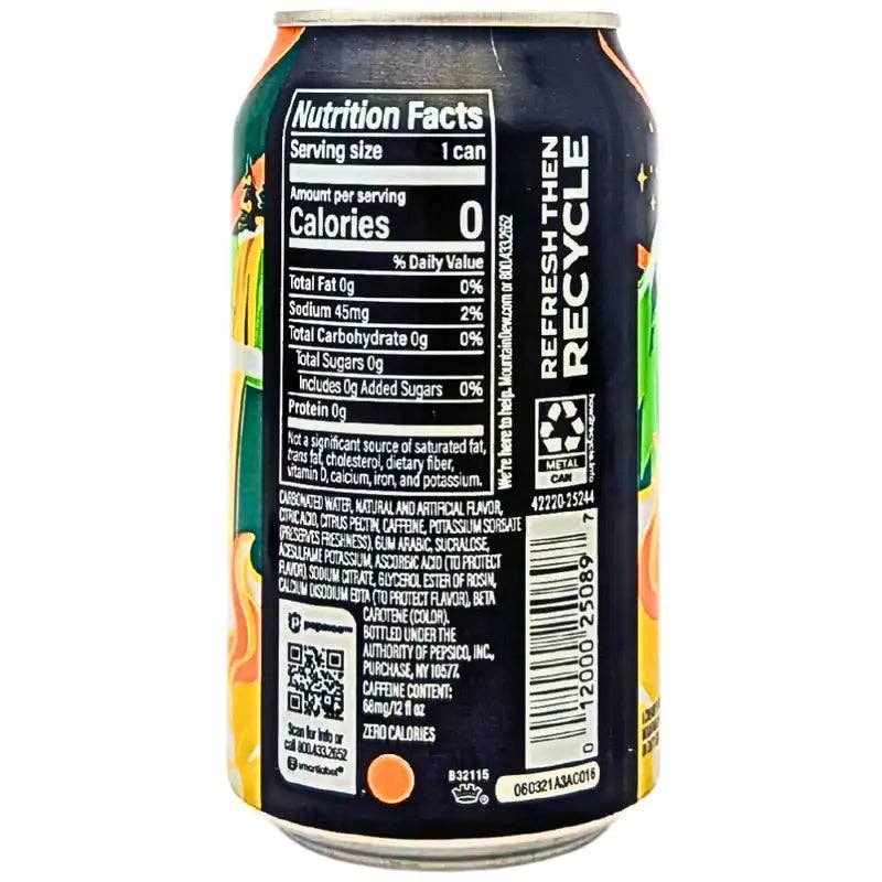 Mountain Dew Zero Sugar Cream Soda Dew 355ml Can