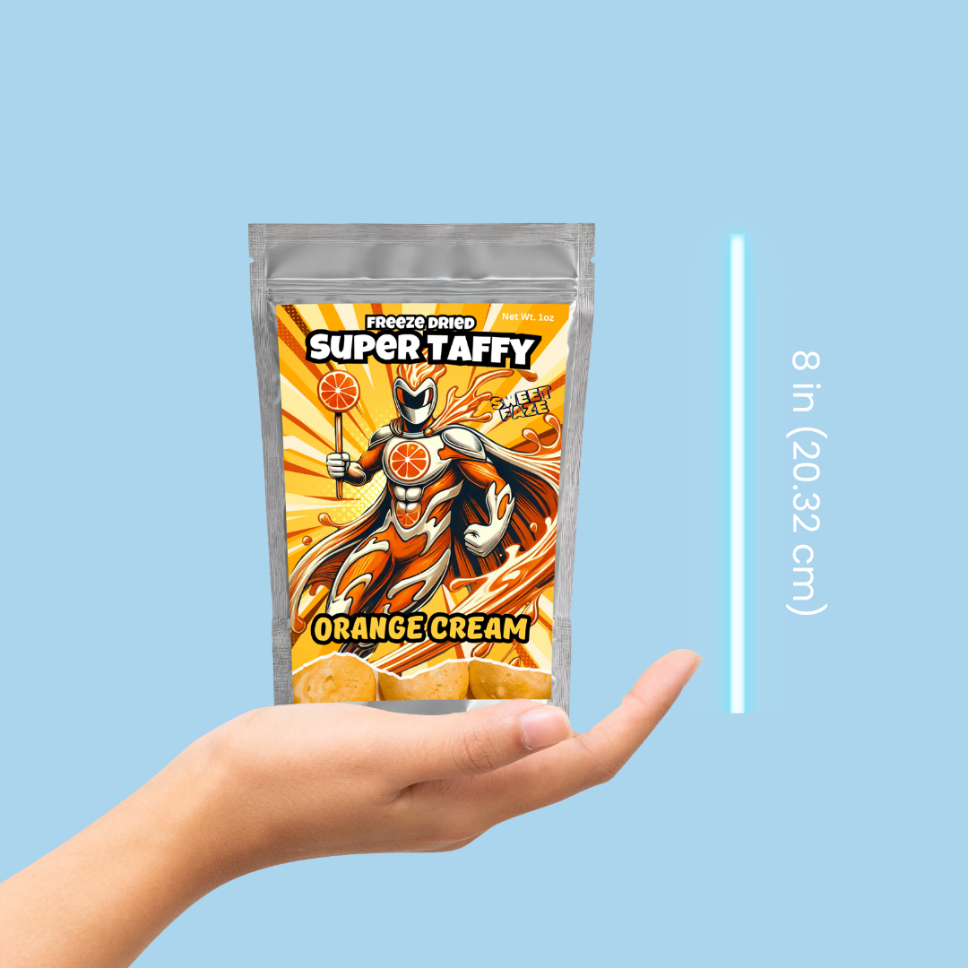 Freeze Dried Super Taffy | Orange Cream