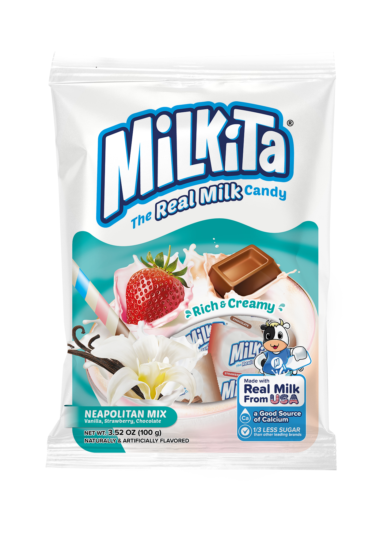 Milkita The Real Milk Candy Neapolitan 100 g
