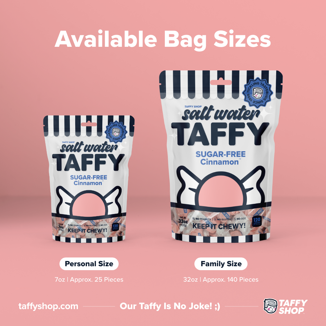 SUGAR-FREE Cinnamon™ Taffy: Personal (7oz)