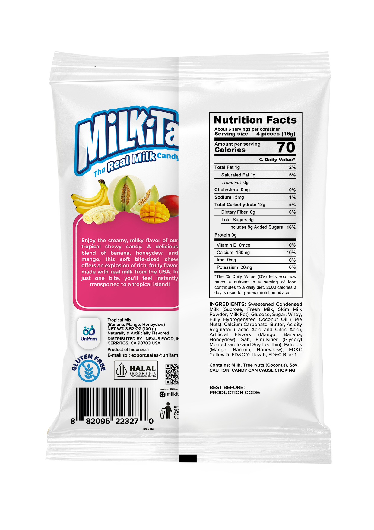 Milkita The Real Milk Candy Tropical Mix 100 g