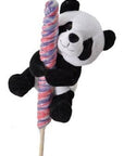 9" (22cm) Lollyplush Panda w/14" Rainbow Lollipop