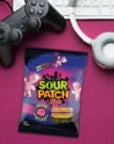 SOUR PATCH KIDS Glow Ups Strawberry-Watermelon Soft & Chewy Candy 135 g