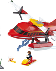 Firefighting Water-Plane Building Brick Kit - 348 Pcs