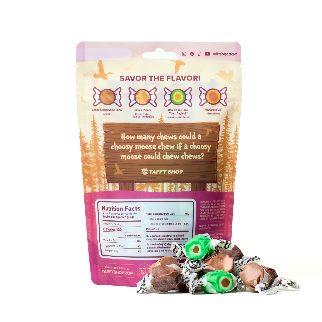 Moose Snax Salt Water Taffy Bag (7oz)