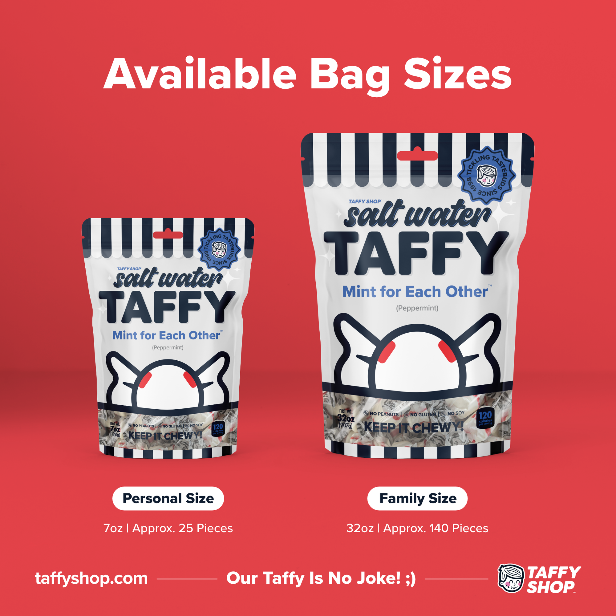 Mint for Each Other™ Taffy (Peppermint): Personal (7oz)