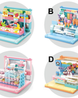Mini Handicraft Building Brick Series, Food Shop Display Set