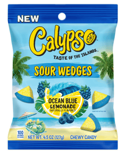 Calypso - Sour Wedges - Ocean Blue Peg Bag 4.5oz (127g)