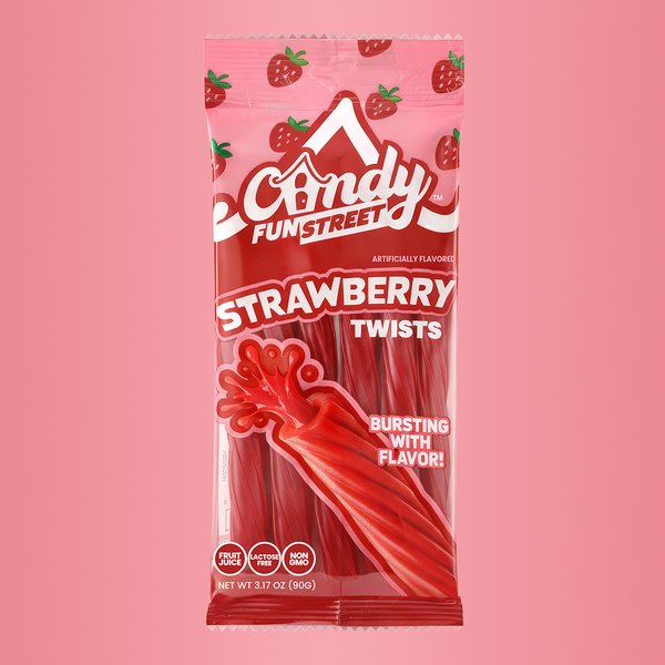 Candy Fun Street Strawberry Twists 3.17oz