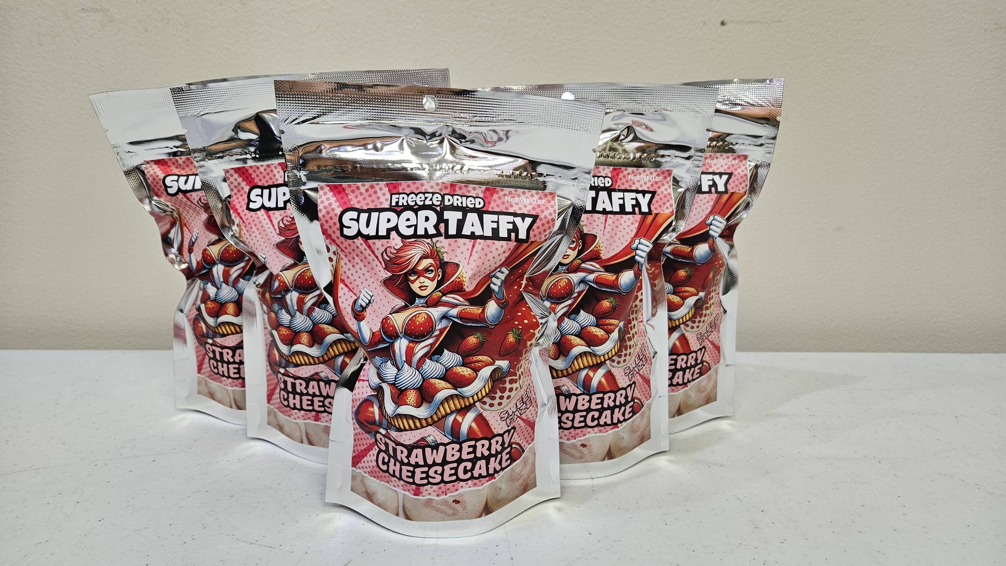 Freeze Dried Super Taffy | Strawberry Cheesecake