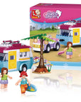 Girls Dream Beach Holiday Building Brick Kit (272 Pcs)