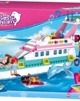 Girl's Dream Luxury Yacht Building Brick Kit (328 Pcs)