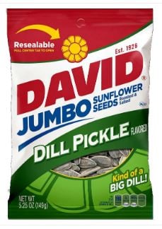 DAVID Jumbo Sunflower Seeds - DILL PICKLE 5.25 oz (149g)