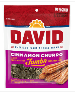DAVID Sunflower Jumbo Seeds - Cinnamon Churro 5.25oz (149g)