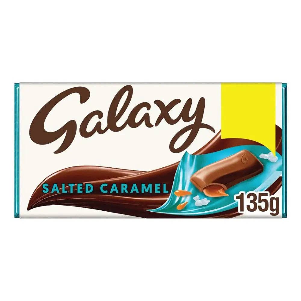 Galaxy Salted Caramel Milk Chocolate Bar 135g