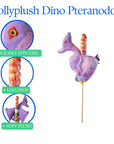 7" (17cm) Lollyplush Pteranodon Dino w/ 14" Rainbow Lollipop
