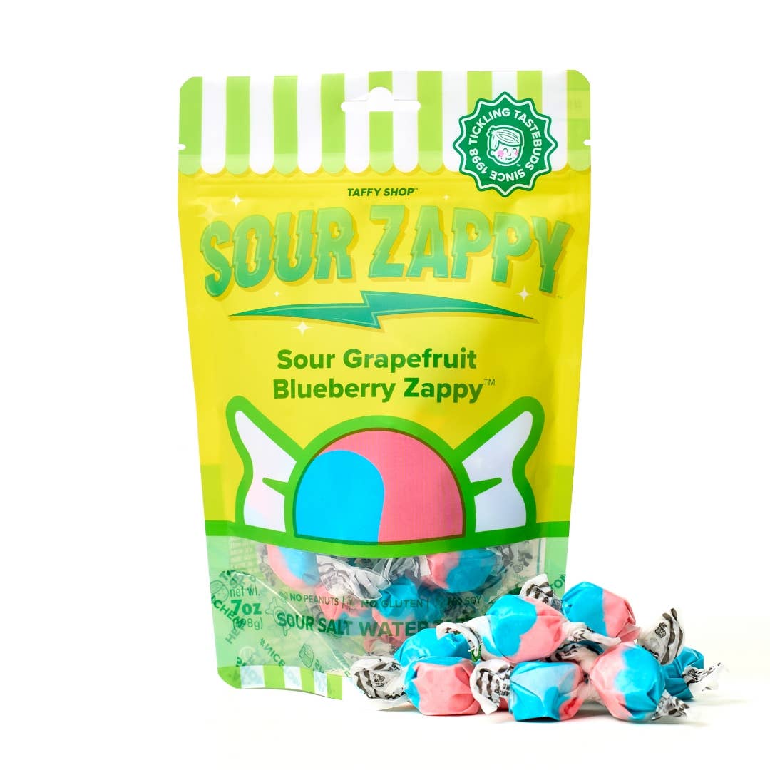 Sour Grapefruit Blueberry Zappy™ Taffy [Personal - 7oz]