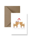 I Love You Deerly Greeting Card