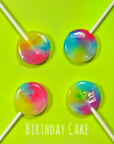 Mini Handcrafted Rainbow Lollipops: Grape