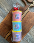 Cotton Candy Gift Set of 3 Mini Pints: Banana Mojo/Bubble Gum/Green Apple Flavor