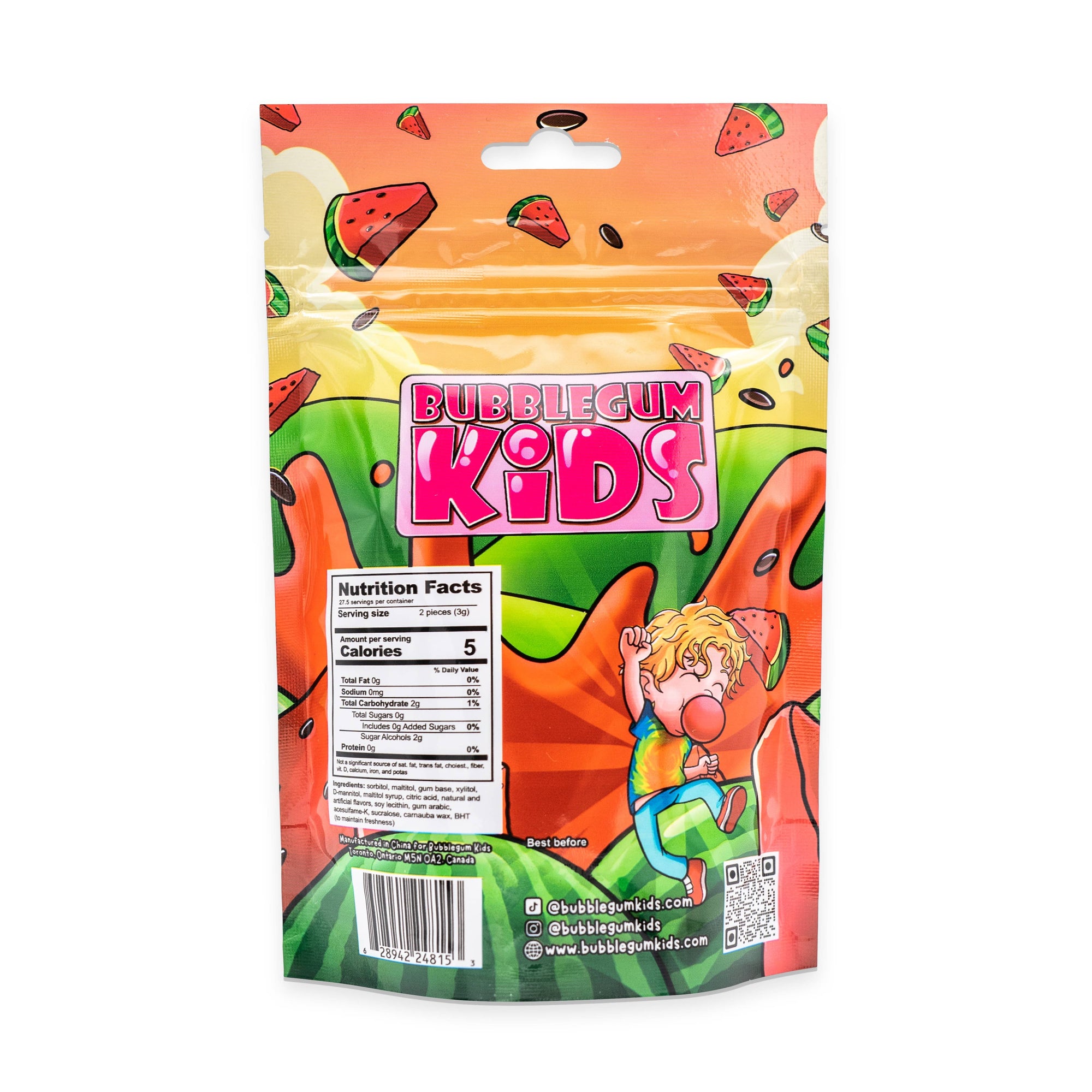 Theo&#39;s Wacky Watermelon (55 Pc) Watermelon Sugar Free Gum