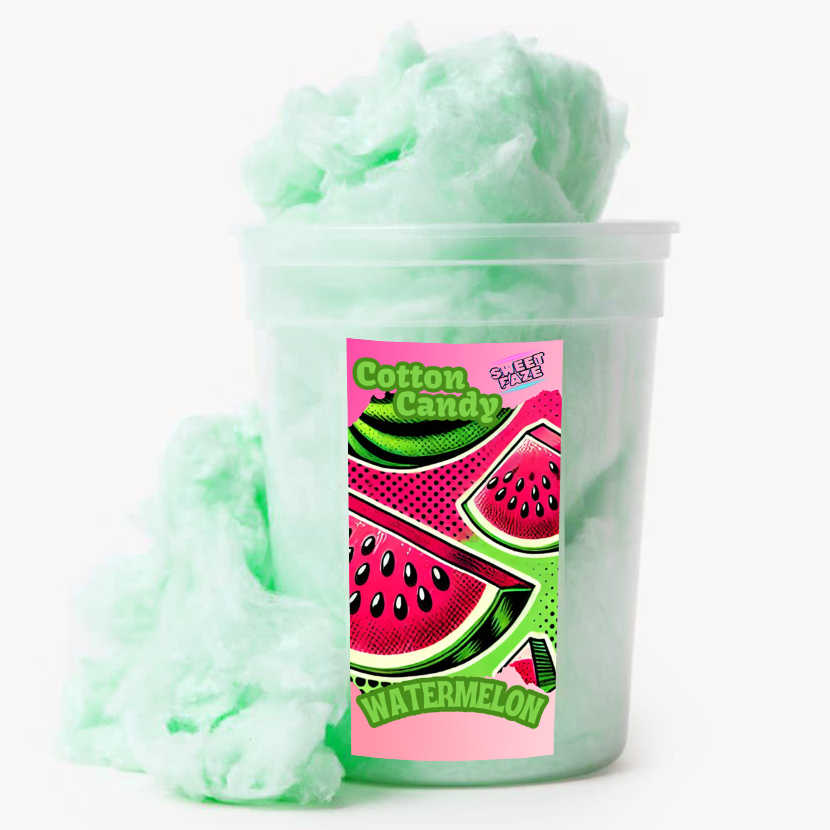 Handmade Watermelon Cotton Candy
