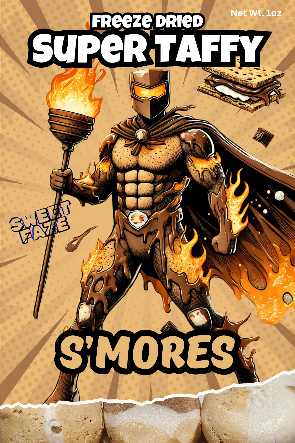 Freeze Dried Super Taffy | S'mores