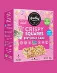 Birthday Cake Crispy Squares