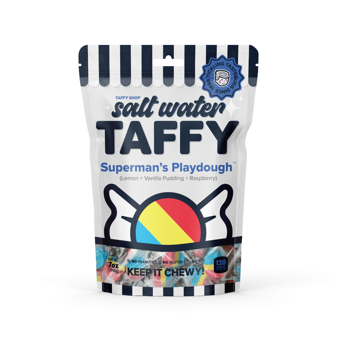 Superman's Playdough™ Taffy Lemon+Vanilla Pudding+Raspberry [Personal - 7oz]